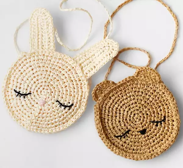 Bunny And Bear Crochet Purses Pattern