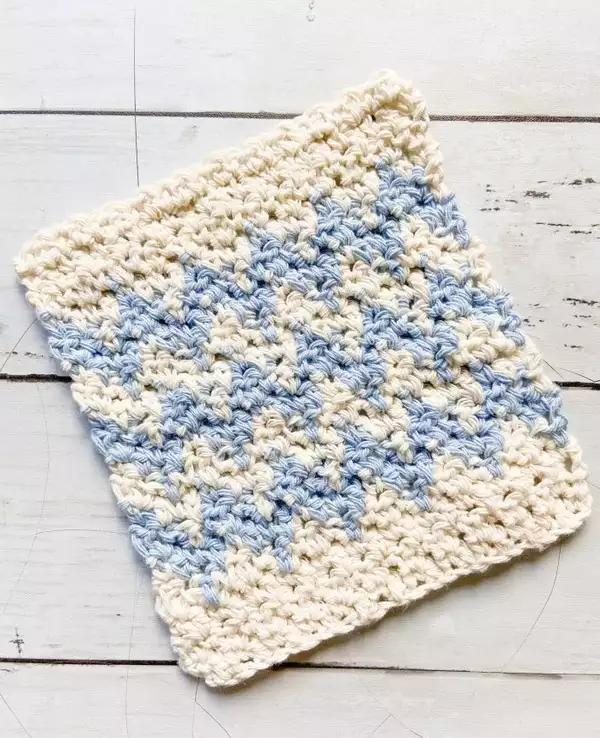 Chevron Crochet Washcloth Pattern