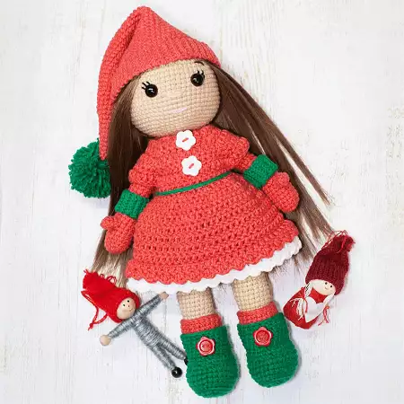 Christmas Doll Crochet Pattern By Amigurumi Today