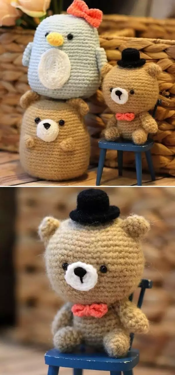 Cinnamon the Mini Bear Free Crochet Pattern