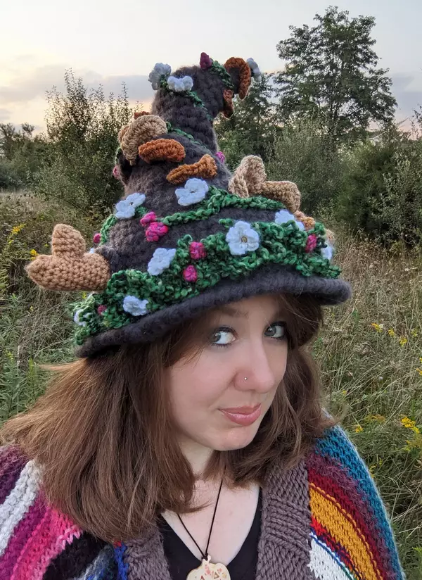 Crochet Bramble Witch Hat Pattern
