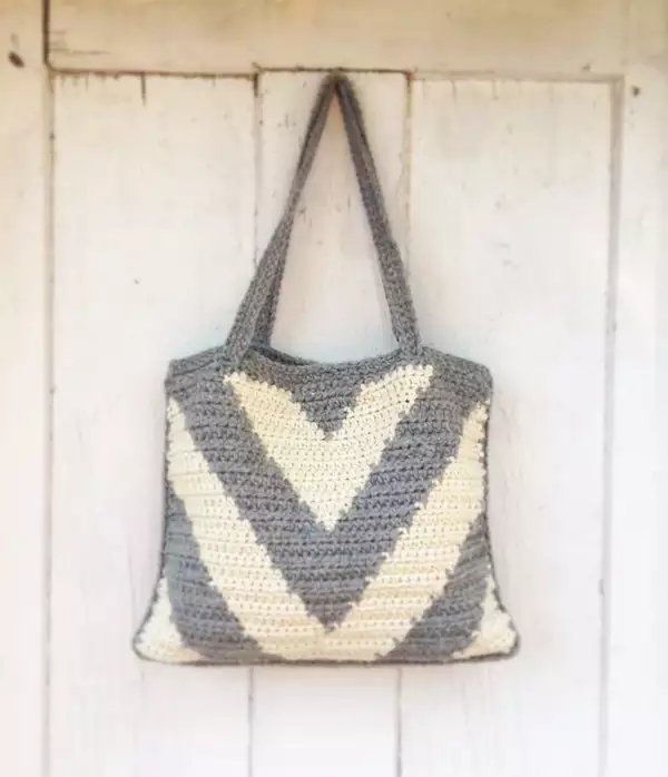 Crochet Chevron Tote Bag Pattern