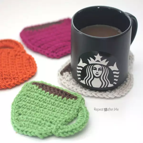 Crochet Coffee Coasters Pattern