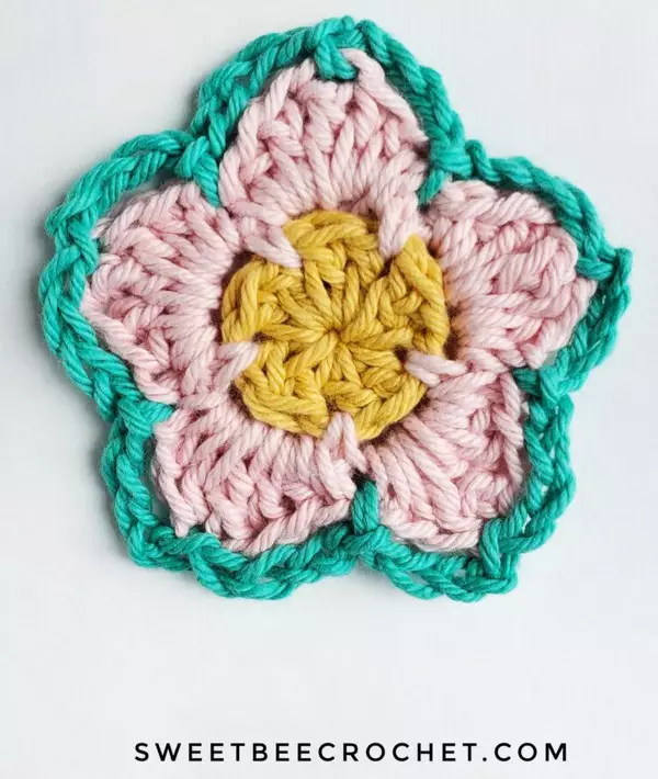 Crochet Flower Appliques For Hats