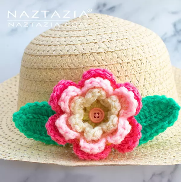 Crochet Flowers For Hats
