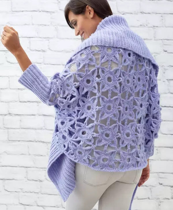 Crochet Granny Lace Cardigan Pattern