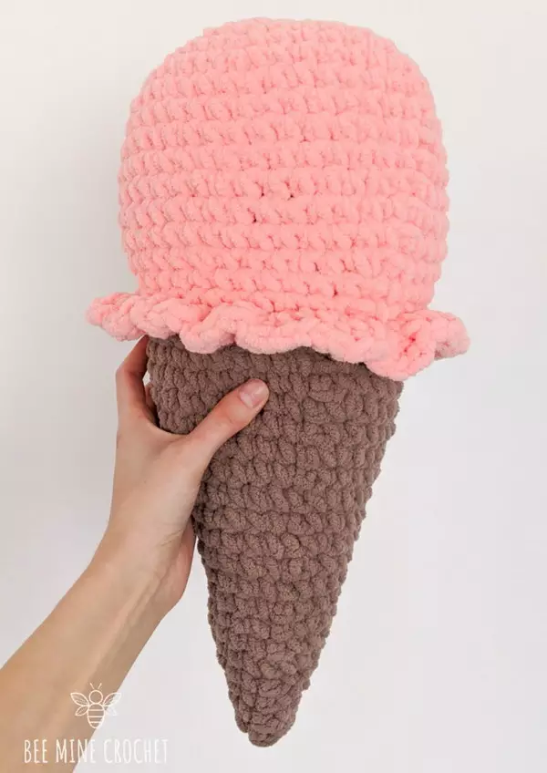 Crochet Ice Cream Plush Pattern
