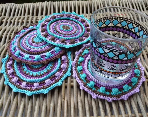 Crochet Mandala Coaster Pattern