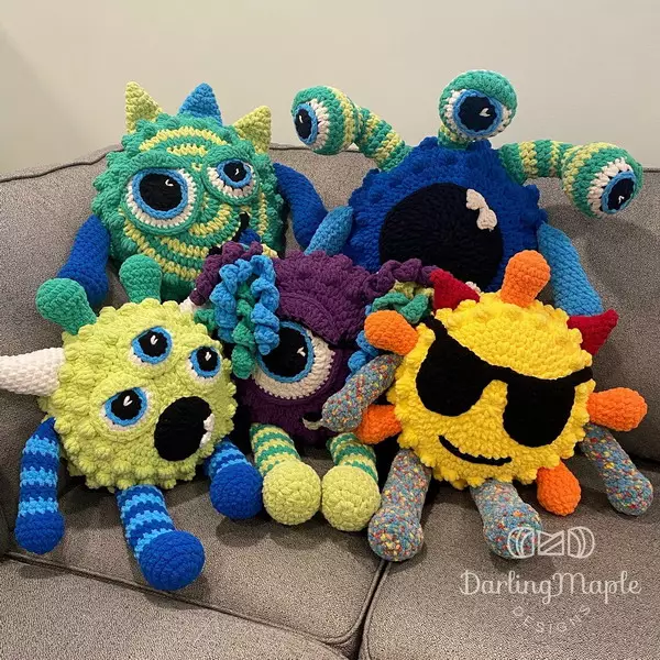 Crochet Monster Pillow Buddy Pattern