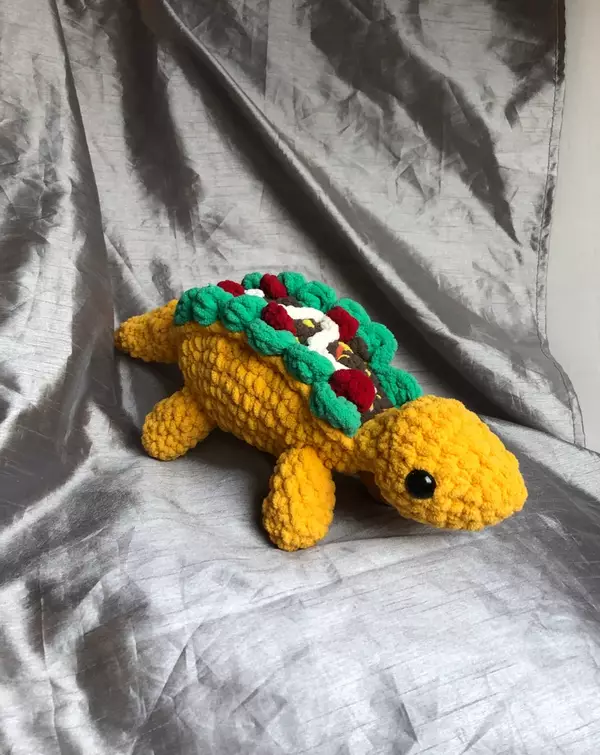 Crochet Stegosaurus Dinosaur Taco Pattern