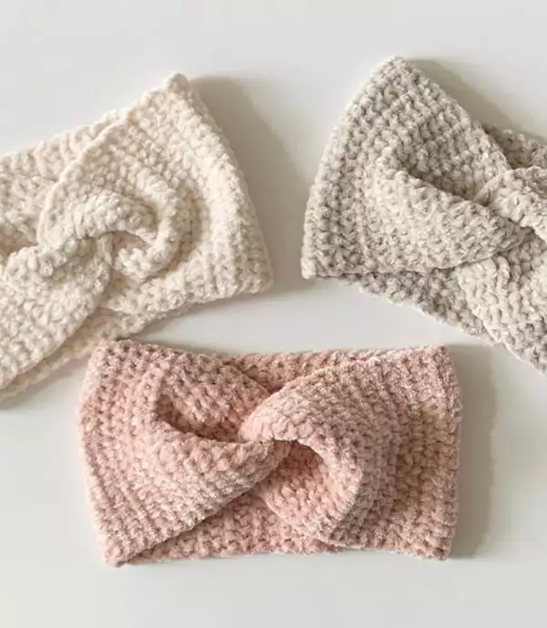 Crochet Velvet Twist Headband Pattern