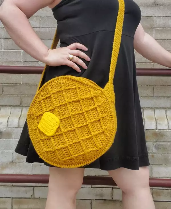 Crochet Waffle Purse Pattern