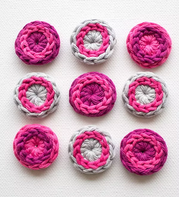 Easy Crochet Buttons Pattern