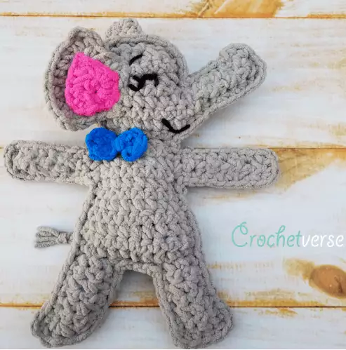 Easy Elephant Ragdoll Crochet Pattern