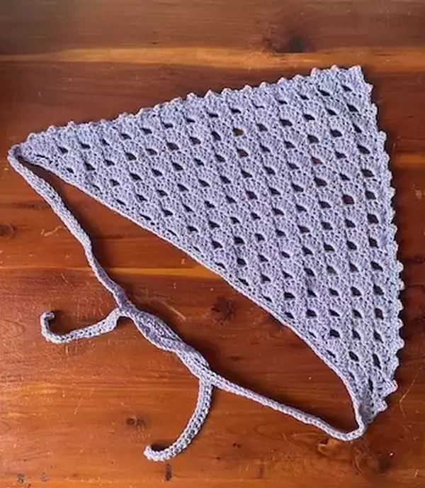 Eyelet Free Crochet Bandana Pattern