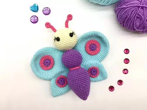 Free Amigurumi Butterfly Crochet Pattern