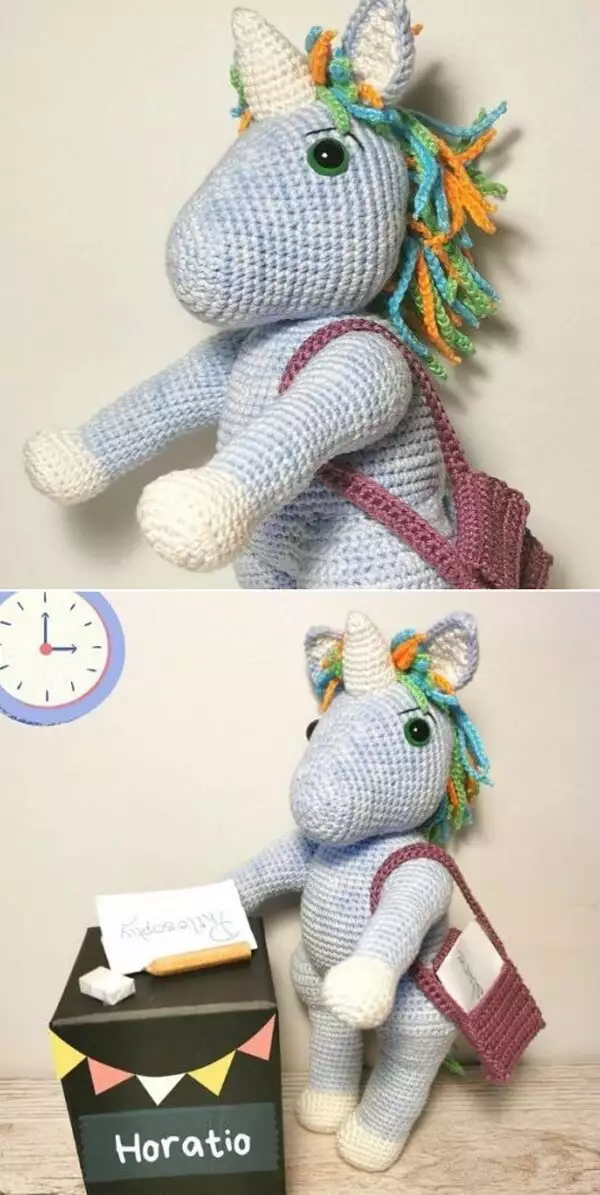 Horatio the Unicorn Free Crochet Pattern