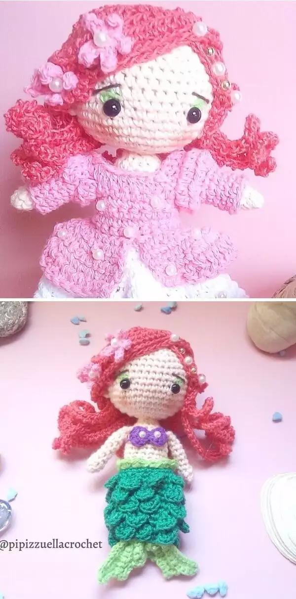 Little Mermaid Amigurumi Free Crochet Pattern