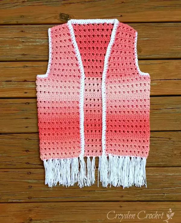 Ombre Boho Vest Crochet Pattern