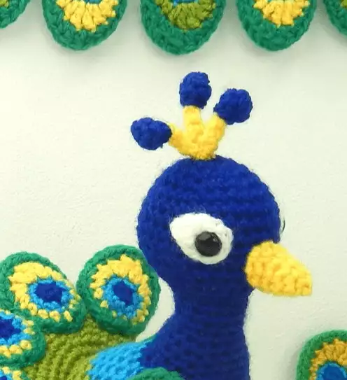 Peacock crochet