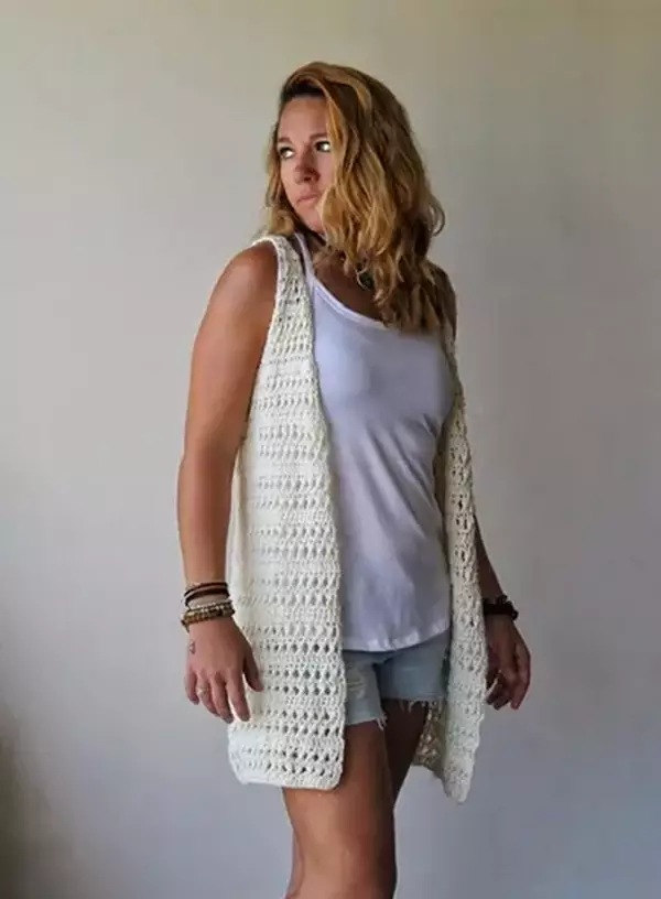 Quinn Cardi Vest Crochet Pattern