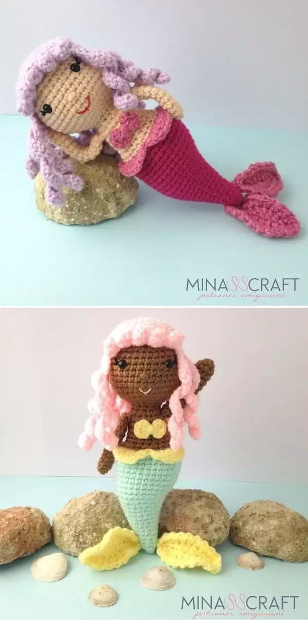 Sandra The Mermaid Amigurumi Free Crochet Pattern