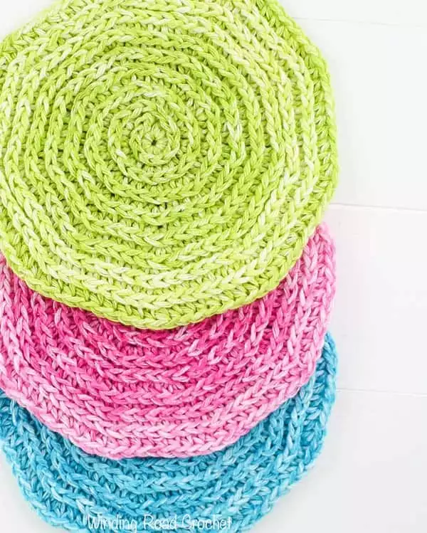 Seeing Spirals Washcloth Free Crochet Pattern