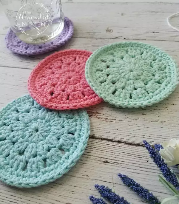 Spring Bloom Coaster Crochet Pattern