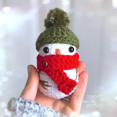 Tiny Baby Snowman Doll