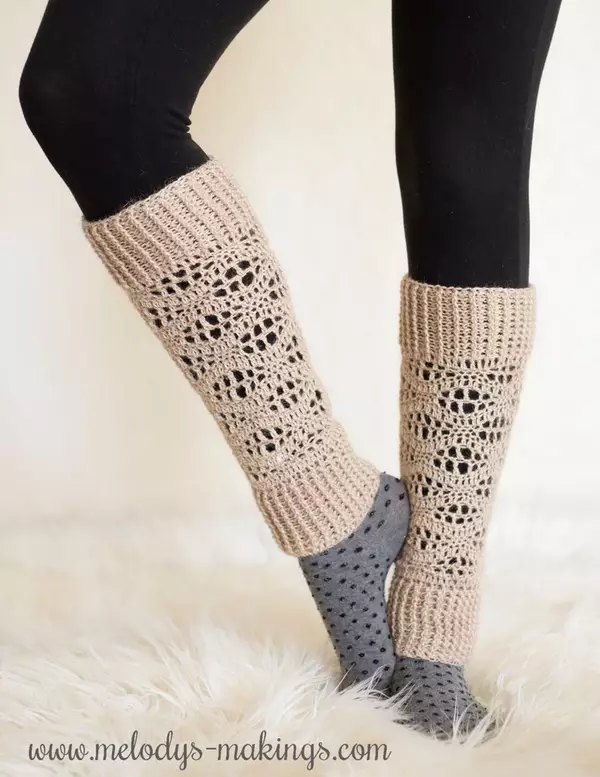 Wisteria Crochet Leg Warmers Pattern