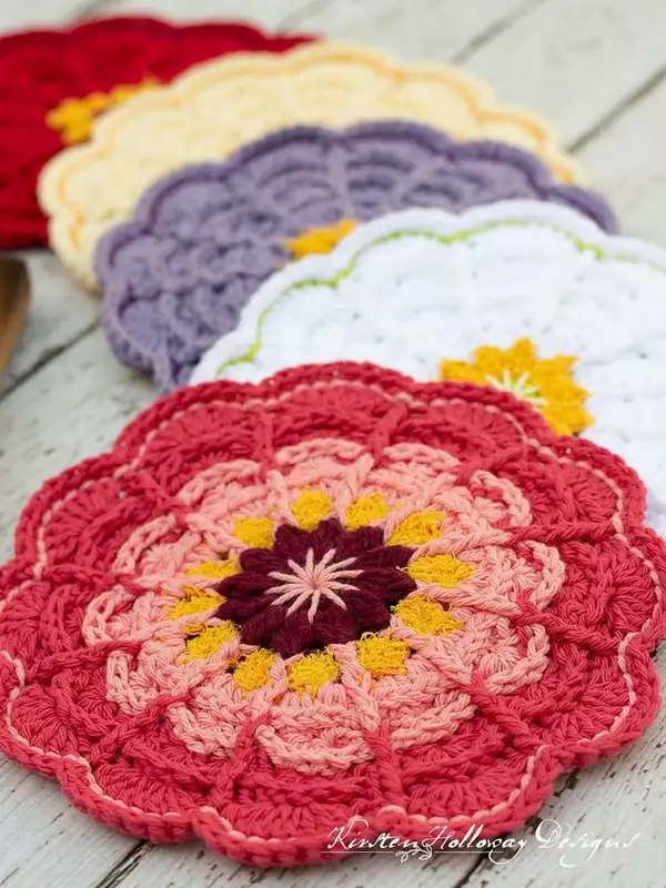 Zinnia Spa Cloth Crochet Pattern