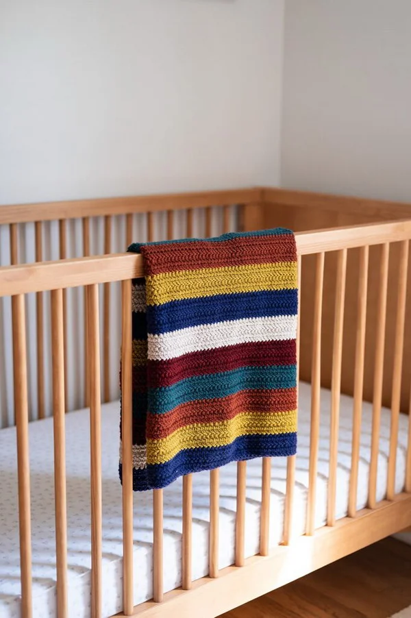 Bold Stripes Blanket Crochet Pattern