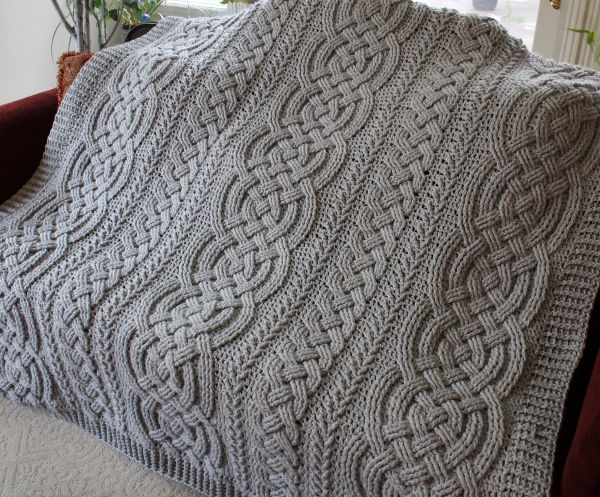 Bulky Cable Braided Blanket Crochet Pattern