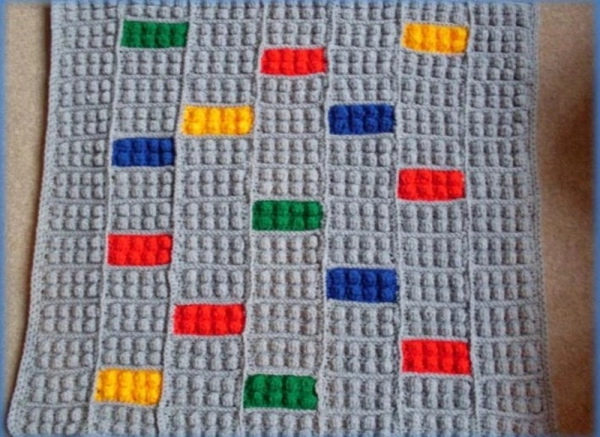 Crochet All-In-One Lego Blanket Pattern