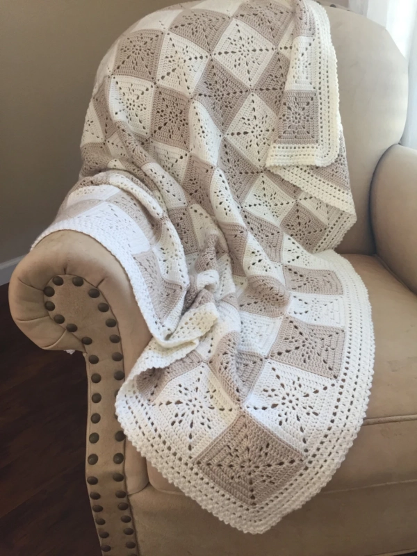 Granny Square Blanket Crochet Pattern