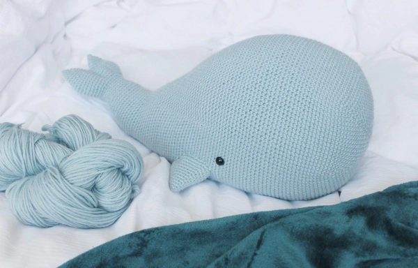 Large Whale Toy Crochet Animal