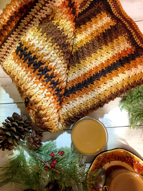 Latte Delight Crochet Blanket