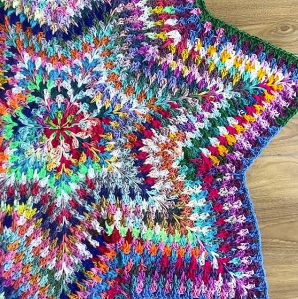 Stabby Granny Star Crochet Blanket Pattern