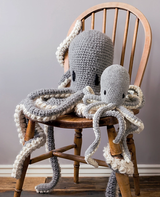 Oliver Octopus And Baby Crochet Pattern