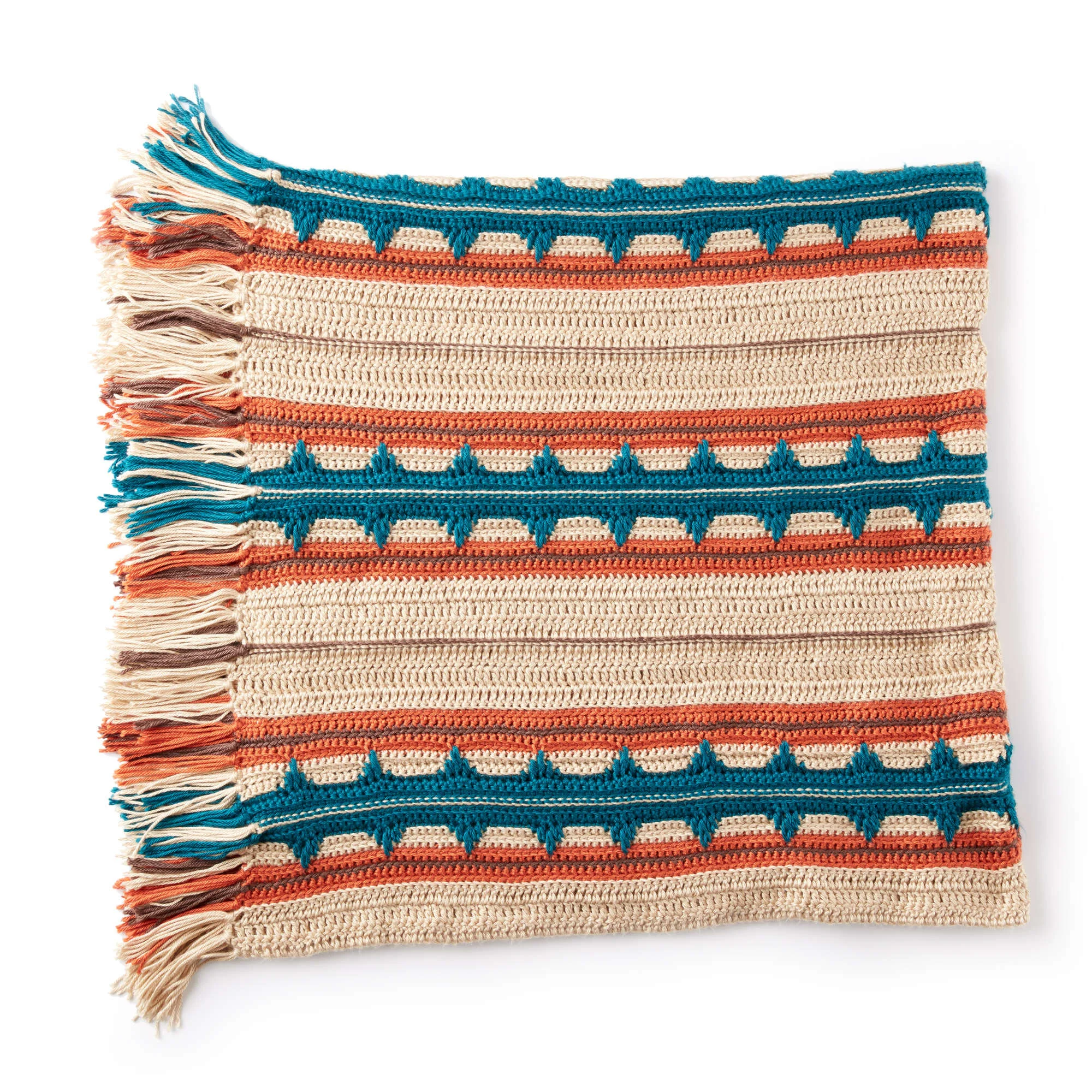 Southwest Stripe Crochet Blanket Pattern