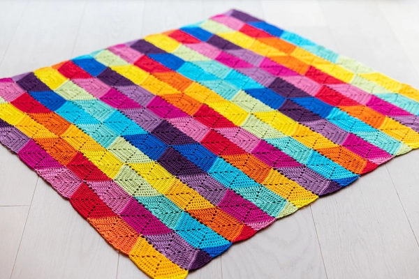 Colourful State Of Mind Blanket Crochet Pattern