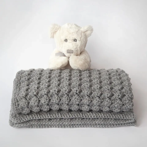 Cozy and Free Crochet Baby Boy Blanket Pattern