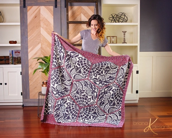 Gaudi Sidewalk Crochet Blanket Pattern