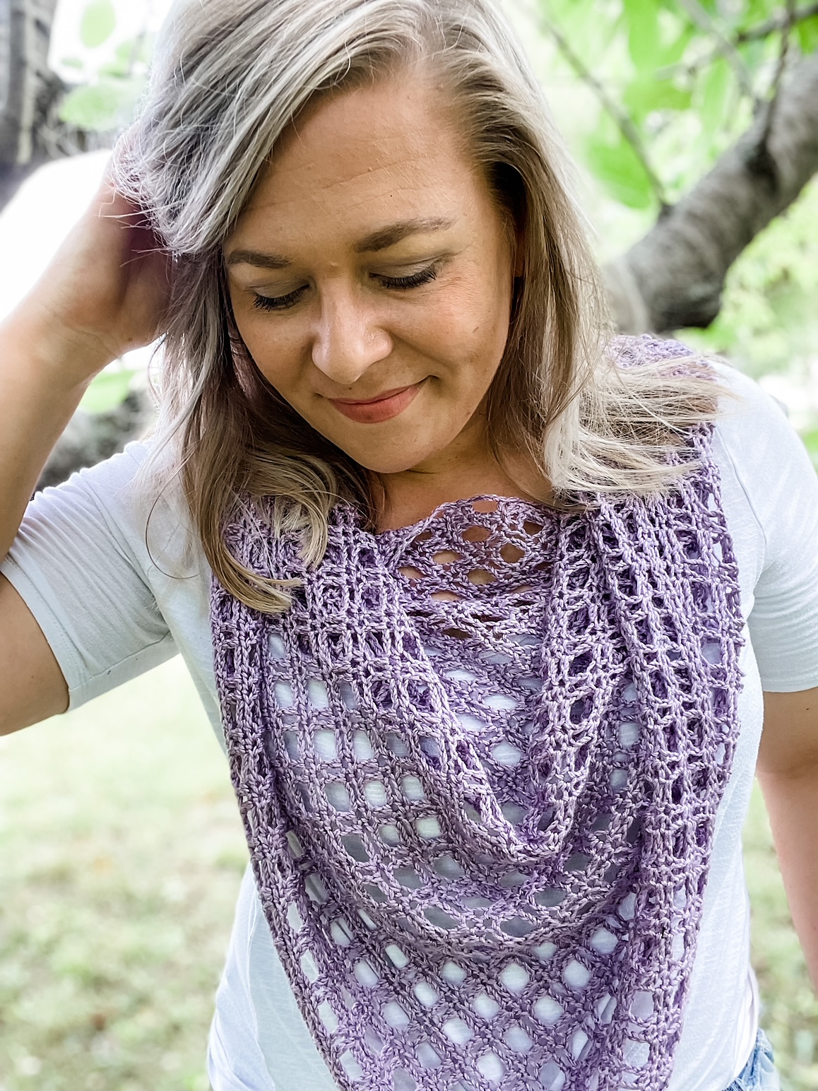 Diamond Grid Wrap » Weave Crochet