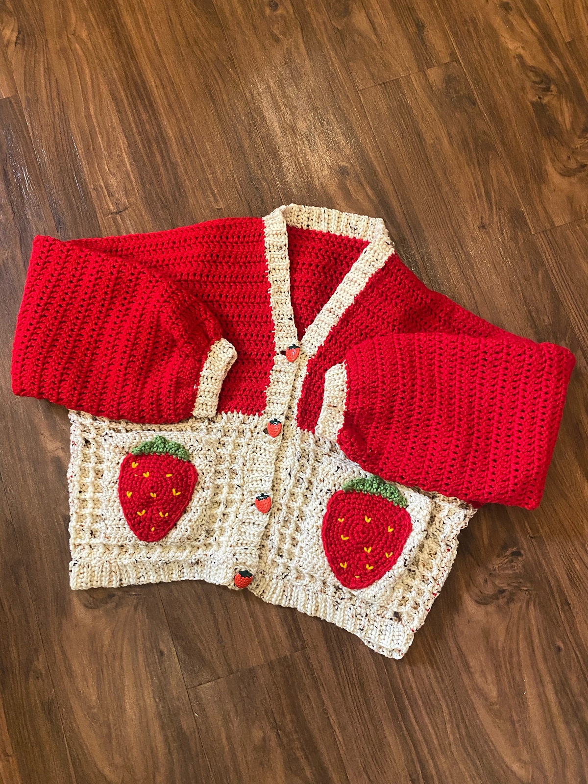 Strawberry Pocket Cardigan » Weave Crochet