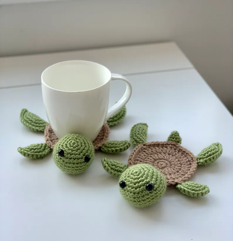 Turtle Coaster Crochet Pattern » Weave Crochet