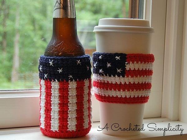 AMERICAN COZY AND COFFEE SLEEVE