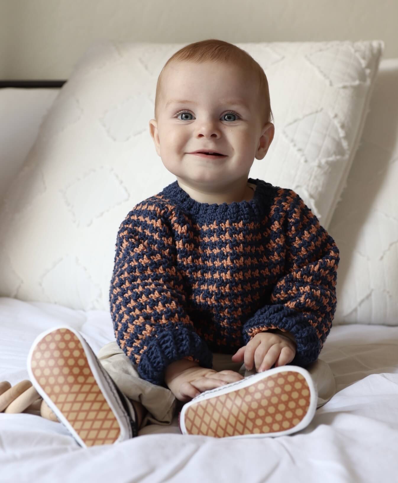 Baby Jack’s Fall Houndstooth Sweater