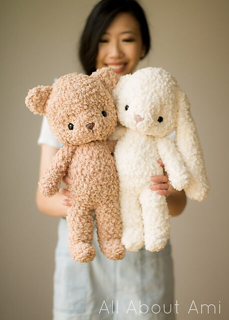 Fleece Teddy & Bunny