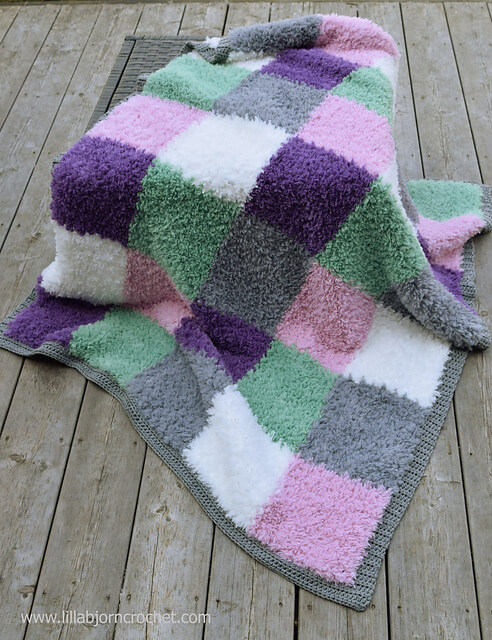 Furry Squares Blanket